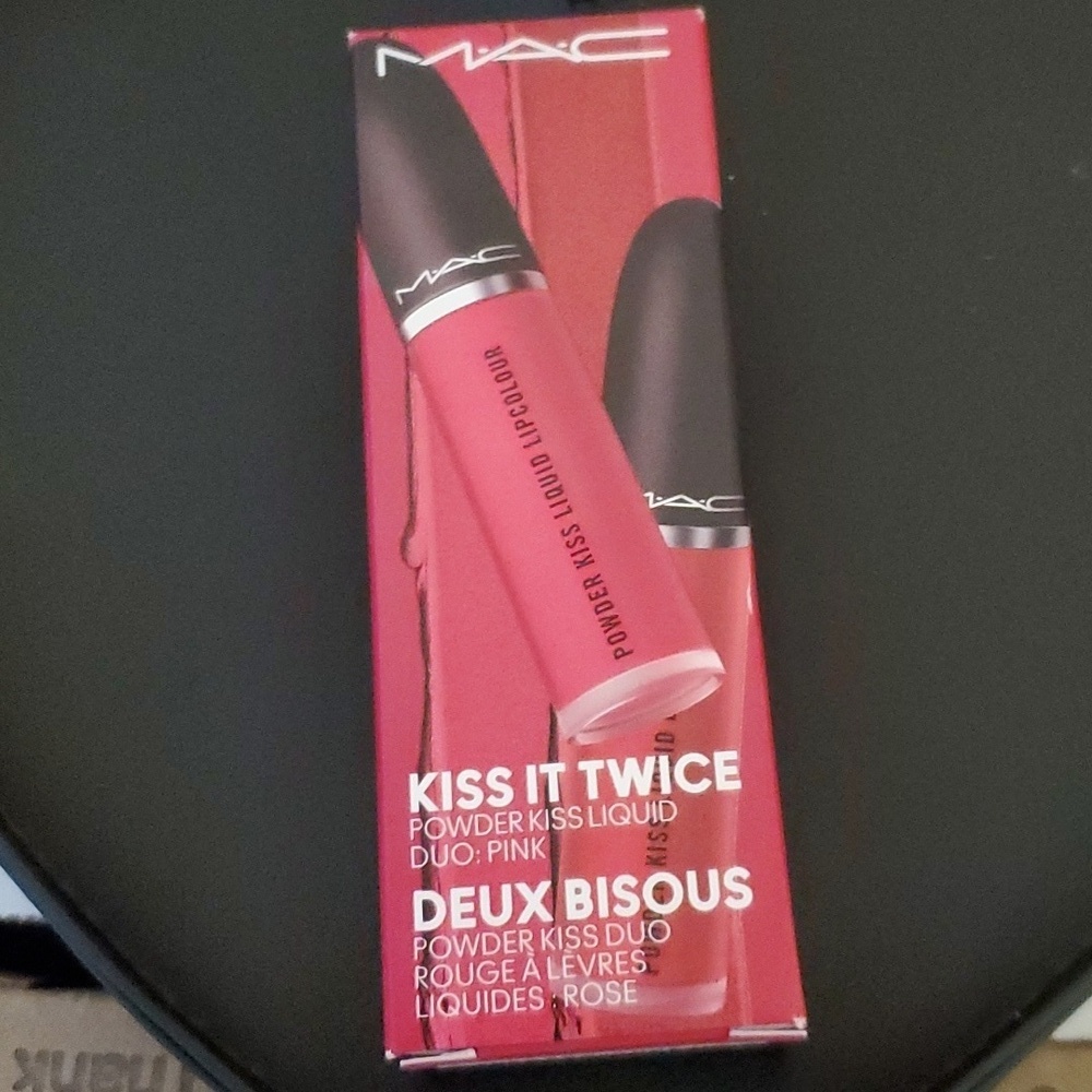 MAC cosmetics kiss it twice powder kiss‎ liquid duo pink new